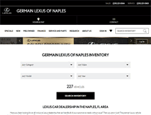 Tablet Screenshot of lexusofnaples.com